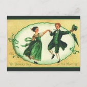 paar danst op St Patricks Day Briefkaart (Voorkant)