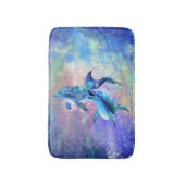 Paar Dolfijn Badmat (Voorkant Verticaal)
