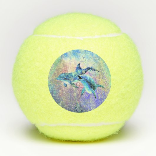 \paar dolfijn tennisballen (Voorkant)