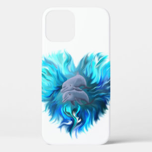 Paar dolfijnen iPhone 12 pro hoesje