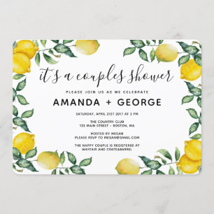 Paar douche Lemons en greenerparty Kaart
