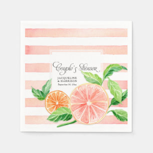 Paar Douche Moderne Roze Grapefruit Sinaasappel Ci Servet