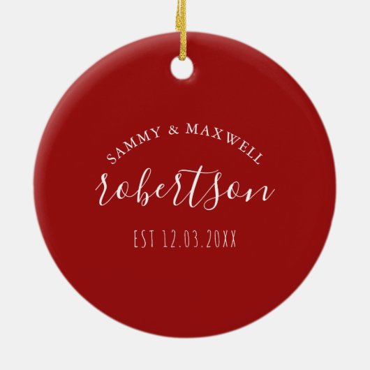 Paar Eerste Kerstmis Ornament Jupiter Lighthouse (Achterkant)