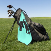 Paar Elephant Golf Handdoek (Groen)