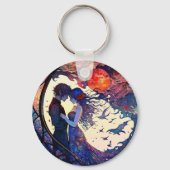 Paar Faux Glas in lood Sleutelhanger (Achterkant)