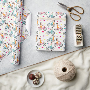 Paar Fietsers Cadeaupapier