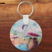  paar flamingo sleutelhanger (Voorkant)