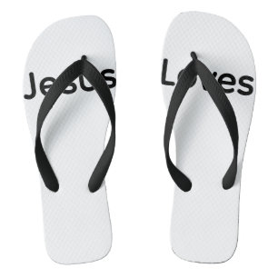 Paar Flip Flops Jezus houdt van jou Christelijk 