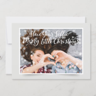 Paar Foto Fairy Lights   Grappige vakantie groet Feestdagenkaart