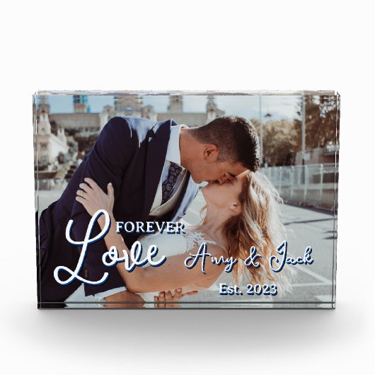 Paar Foto Romantisch w / Namen (Voorkant)