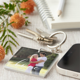 Paar foto sleutelhanger