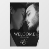 Paar Foto Welkom Venster Cling Bruiloft teken Raamsticker (Vel)