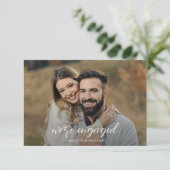 Paar Foto's Bruiloft Verloving Party Uitnodiging (Staand voorkant)