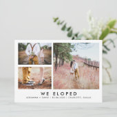 Paar-fotoweddenschap | We hebben de | Minimalistis Bedankkaart (Staand voorkant)