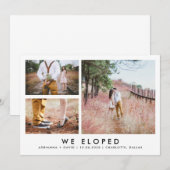 Paar-fotoweddenschap | We hebben de | Minimalistis Bedankkaart (Voorkant / Achterkant)