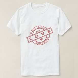 Paar Gift T-Shirt Stempel Tekst -