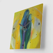 Paar Hug Love Valentijn Square Wall Clock Vierkante Klok (Hoek)