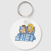 Paar in bed sleutelhanger (Voorkant)