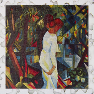 Paar in de Bossen van August Macke, kunst Legpuzzel
