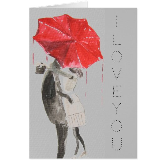 Paar in de liefde die de dag van de Valentijn kus (Voorkant)