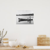 Paar in een kano poster (Keuken)