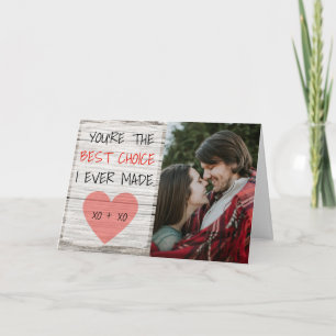 Paar in Liefde Foto Beste Keuze Jubileum Kaart