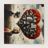 Paar in liefde Surrealisme Legpuzzel (Horizontaal)