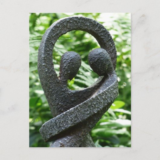 Paar in paren briefkaart (Voorkant)