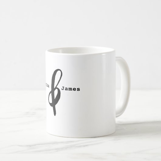 Paar Jumbo Ampersand Coffee Mok (Voorkant rechts)