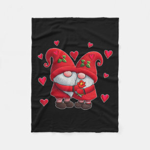 paar kabouters Valentijnsdag harten kostuum kabout Fleece Deken