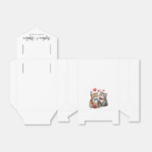 Paar Katten in Liefde Bedankdoosjes (Uitgevouwen)