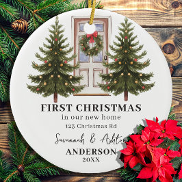 Paar Kerst Keepsake Eerste kerst Keramisch Ornament