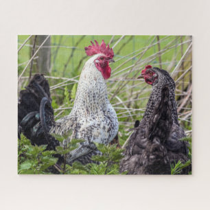 paar kleurrijke kaken legpuzzel