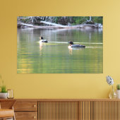 paar leeuwen canvas afdruk (Insitu (Woonkamer))