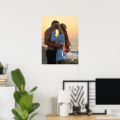 Paar liefde hart foto namen poster (Thuiskantoor)