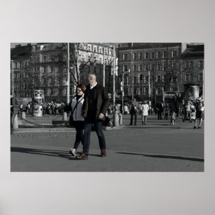 paar lopen poster