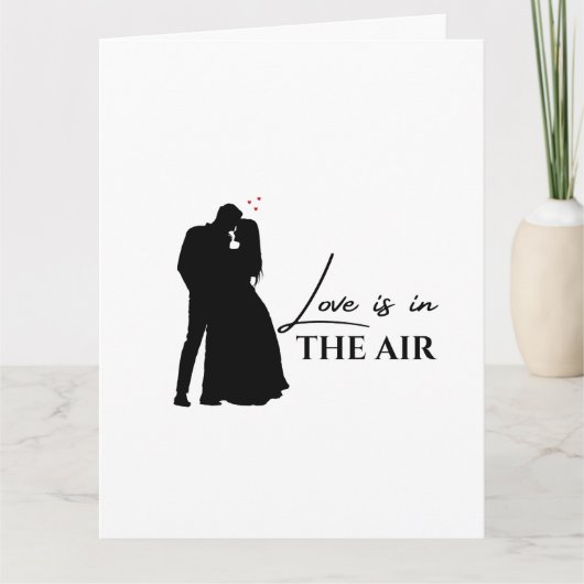 Paar Love is in de lucht Kaart (Voorkant)