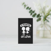 Paar Love Relatie Celebration 6 Maanden Visitekaartje (Staand voorkant)
