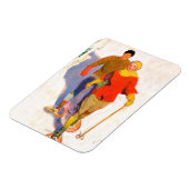 Paar met sneeuwschoenen van McClelland Barclay Magneet (Linkerzijde)