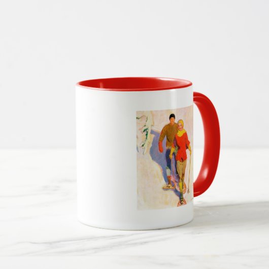 Paar met sneeuwschoenen van McClelland Barclay Mok (Voorkant rechts)