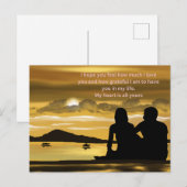 Paar mijn hart Valentijnsdag Feestdagenkaart (Voorkant / Achterkant)