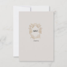 Paar Monogram MINIMALISTISCHE trouwdatum