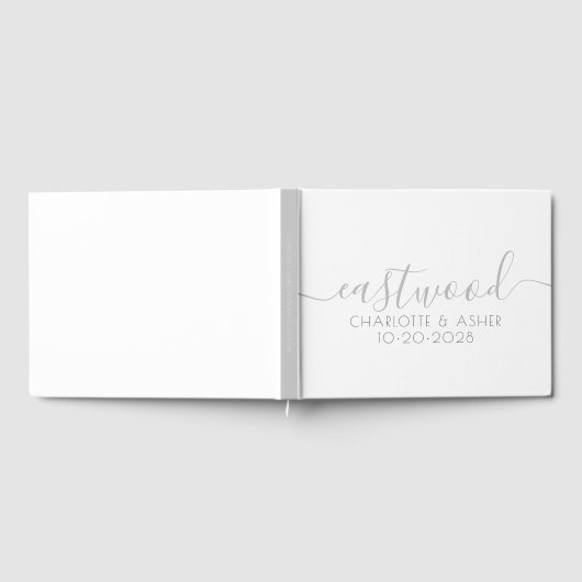 Paar naam Weddenschap Monogram Gastenboek (Volledig)