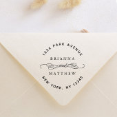 Paar Namen Bruiloft Retouradres Rubberstempel