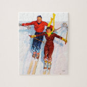 Paar neerwaartse sloop legpuzzel (Verticaal)