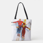 Paar neerwaartse sloop tote bag (Achterkant)