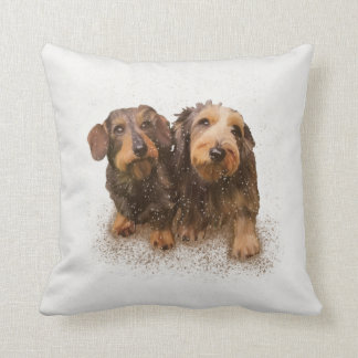 "Paar O'Doxical Puppies" Kussen
