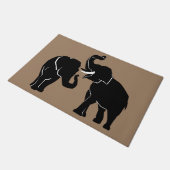 Paar Olifant Deurmat (Schuin)