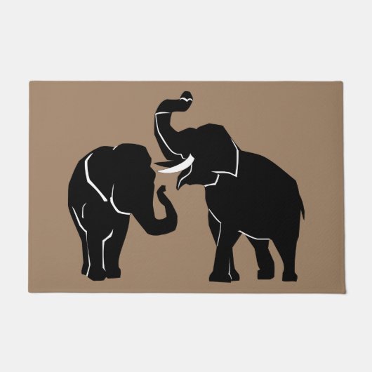 Paar Olifant Deurmat (Voorkant)
