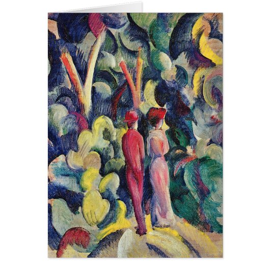 Paar op Forest Track tegen August Macke (Voorkant)